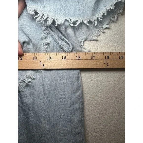 Show Me Your Mumu Lilian Off Shoulder Dress In Chambray Size Large - Picture 9 of 9